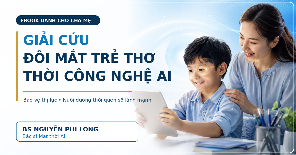 Ebook Giải cứu đôi mắt trẻ thơ thời công nghệ AI của BS Nguyễn Phi Long